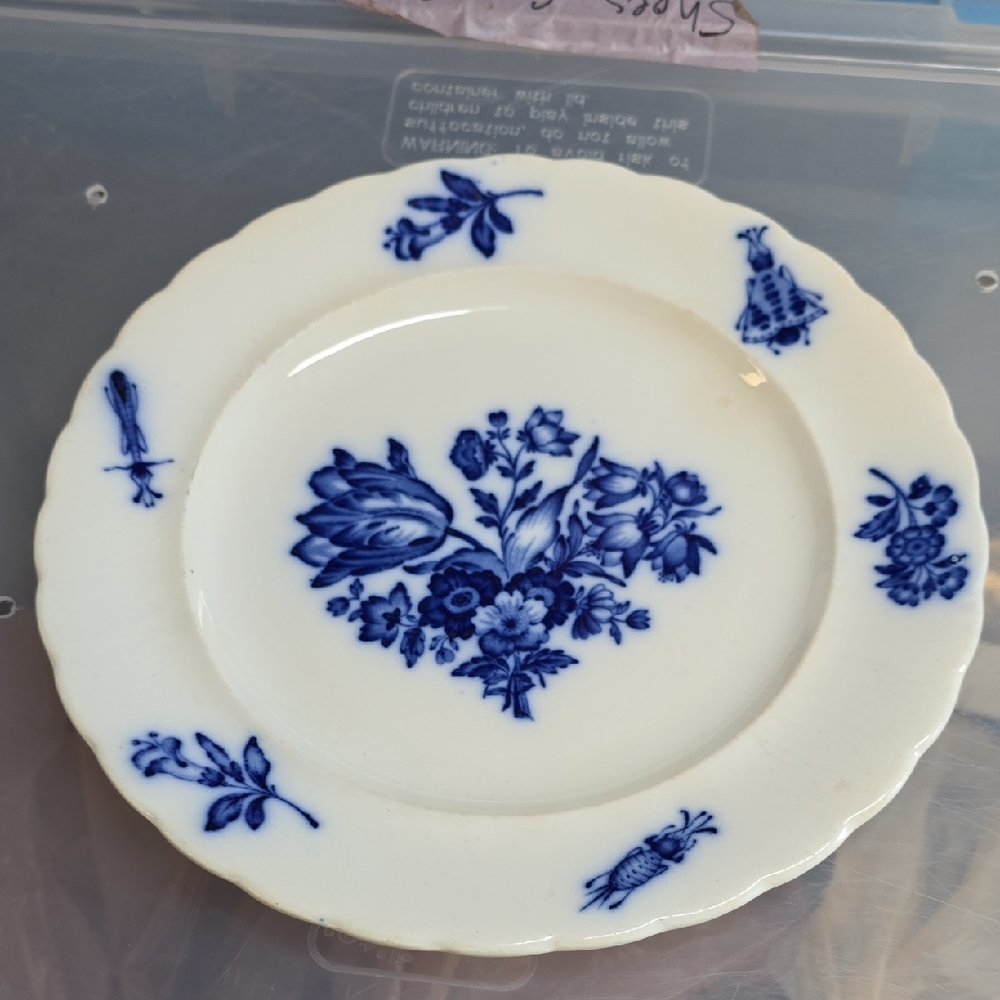 Meissen Blue Insect Plate